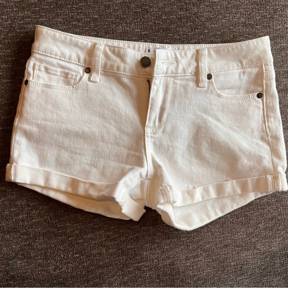 Paige denim white shorts